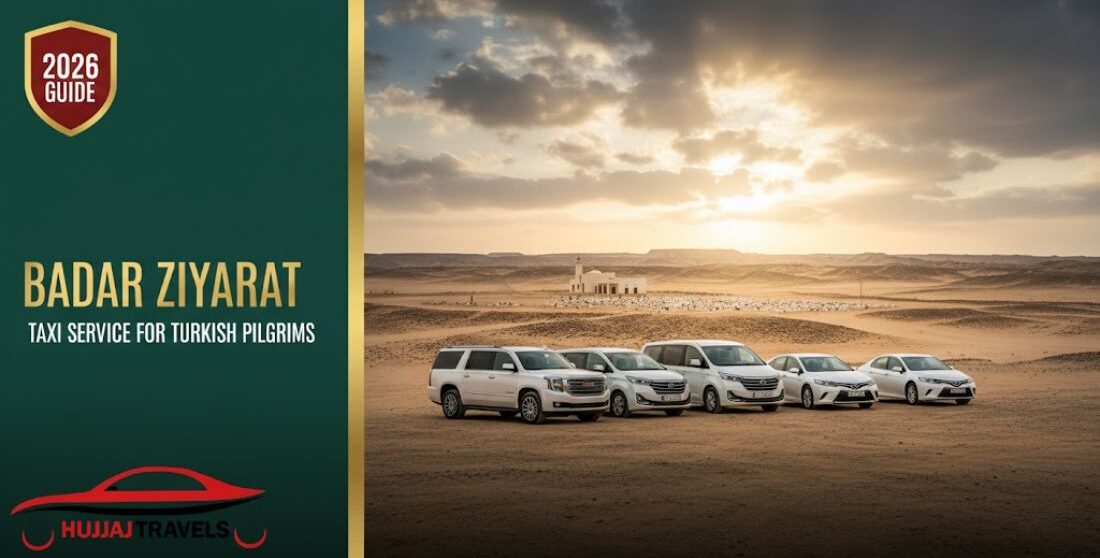 Book a reliable private transfer to the Badar battlefield from Madinah. Compare 2026 prices for GMC, Staria, and Sedans with Hujjaj Travels.