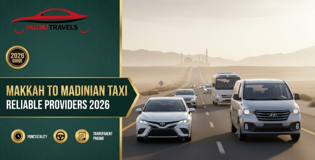 Compare the best Makkah to Madinah taxi services for 2026. Read reviews on reliability, vehicle options, and fixed pricing for a stress-free pilgrimage.
