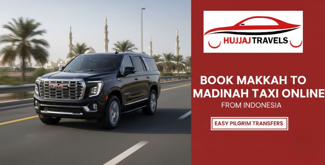 A 2026 guide for Indonesian pilgrims on booking a private taxi from Makkah to Madinah online. View vehicle types, fixed rates, and booking steps.