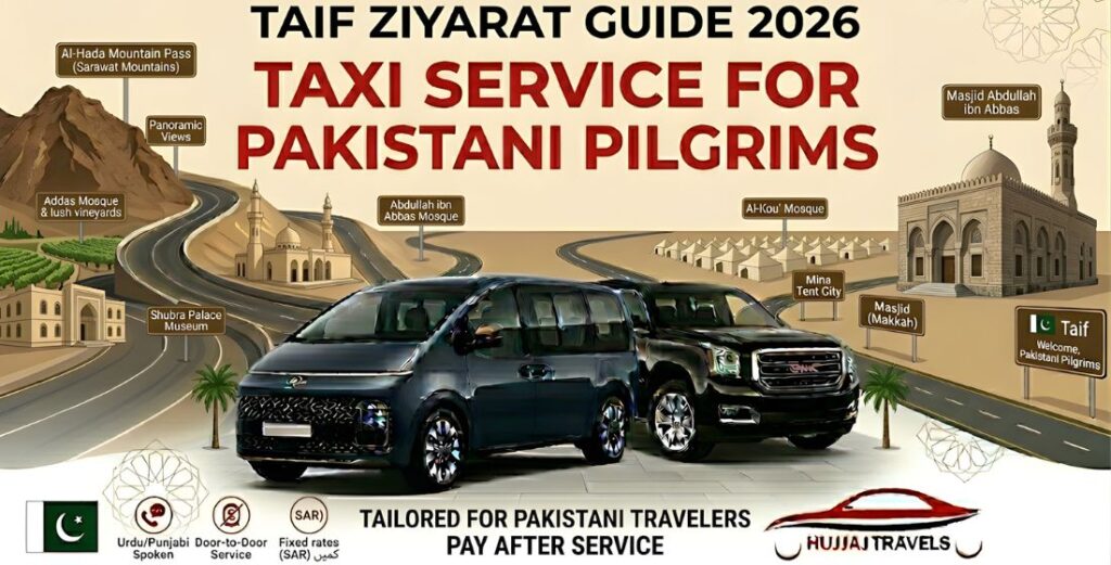 Taif Ziyarat Taxi Service for Pakistani Pilgrims 2026 Guide