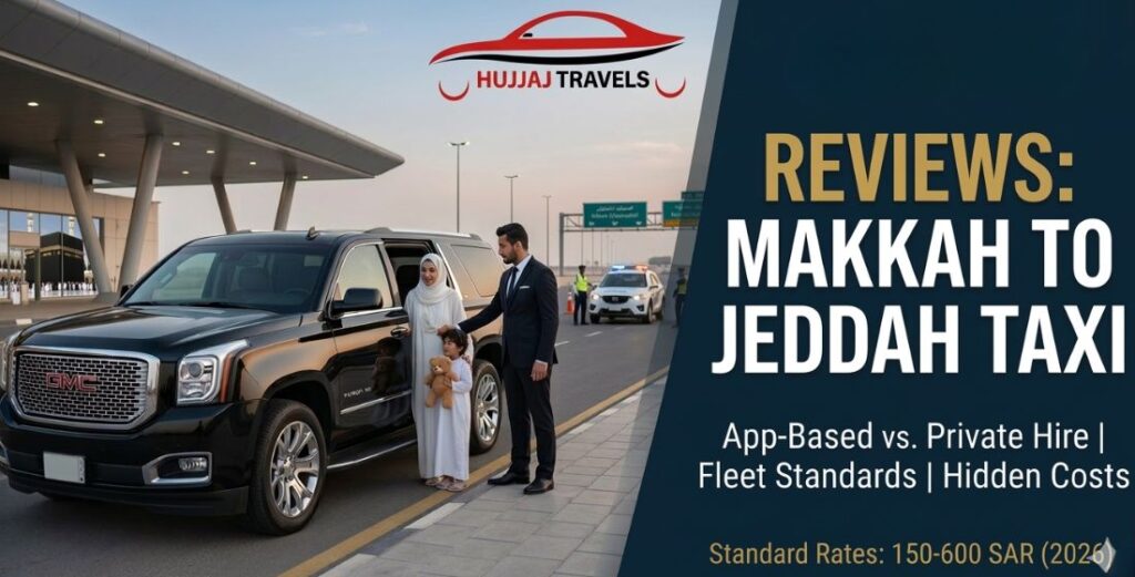 Read expert reviews of popular taxi services between Makkah and Jeddah. Compare reliability, vehicle quality, and 2026 fixed rates for your Umrah journey.