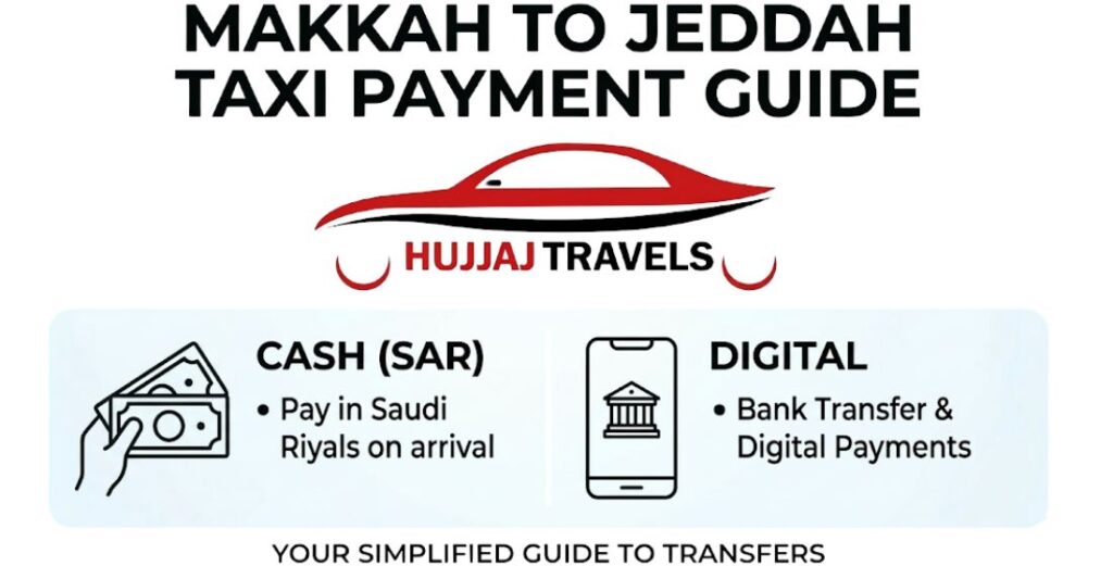 Planning your Makkah to Jeddah transfer? Discover accepted payment methods, including cash and bank transfers, with Hujjaj Travels' transparent pricing guide.