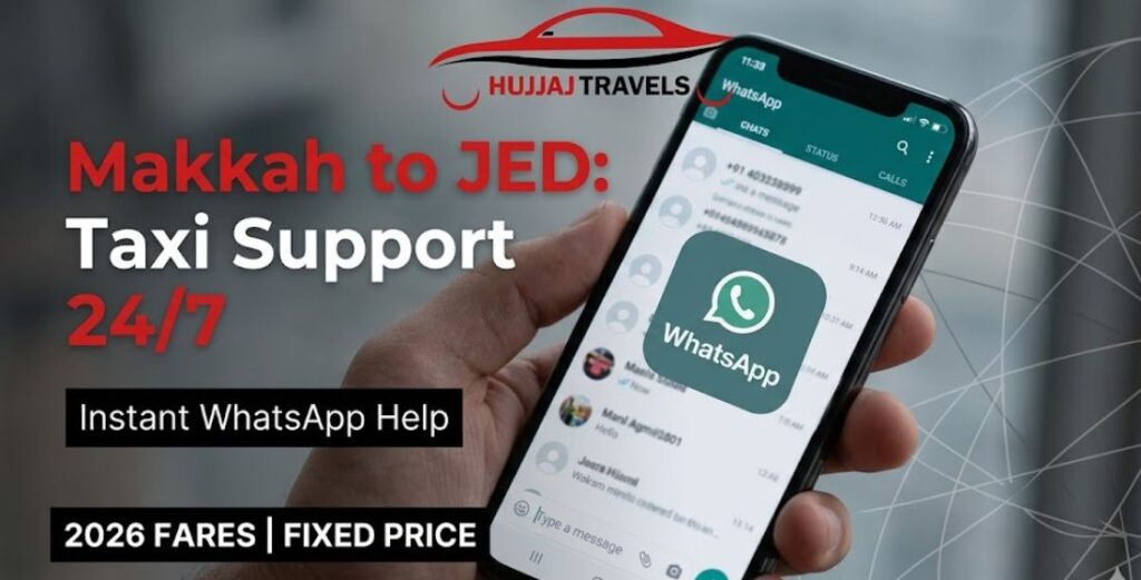 Need help with your taxi booking? Learn how to contact 24/7 support for Makkah to Jeddah transfers. View 2026 prices and reliable contact methods.