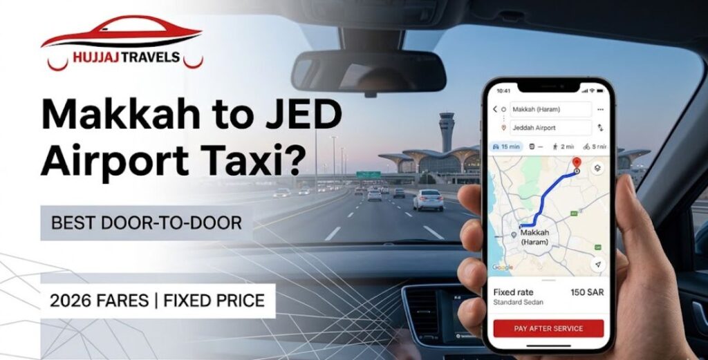 Discover the best way to get from Makkah to Jeddah airport by taxi. View 2026 fixed rates, vehicle options, and travel tips for a stress-free transfer.